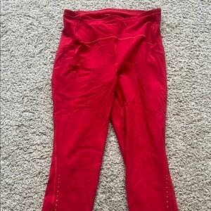 Lululemon Athletica Red Leggings